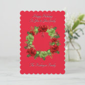 BOTANISCHE BOHO KERST KAART (Staand voorkant)