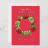 BOTANISCHE BOHO KERSTKAART KAART (Voorkant)