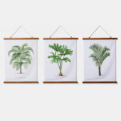 Botanische Boho  Palm Tree Canvas Poster Hangend Wandkleed (Driedubbel)