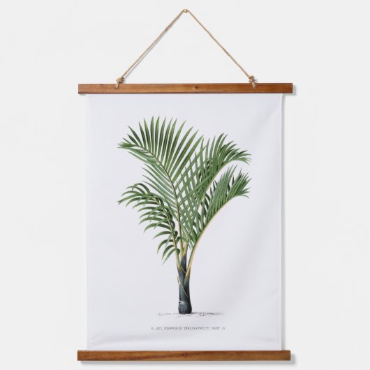 Botanische Boho  Palm Tree Canvas Poster Hangend Wandkleed (Voorkant 3)