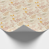 Botanische Boho Patroon Wrapping Paper Roll Cadeaupapier (Hoek)