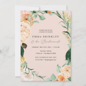 Botanische boho roze bridesmaids Luncheon Brunch Kaart (Voorkant)