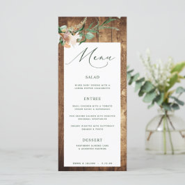 Botanische Boho Rustic Farmhouse Barn Wedding Menu