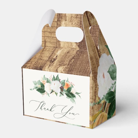 Botanische Boho Rustic Woodgrain Boerderij Barn We Bedankdoosjes (Achterkant)
