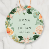 Botanische Boho Sage Greenery Waterverf Dank u wel Bedankjes Labels (Achterkant)