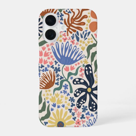 Botanische Boho Serie #1  iPhone 16 Hoesje (Achterkant)