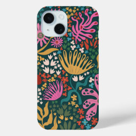Botanische Boho Series Groen iPhone 15 Case