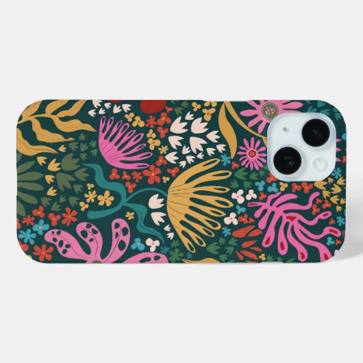 Botanische Boho Series Groen Case-Mate iPhone Case (Achterkant (horizontaal))