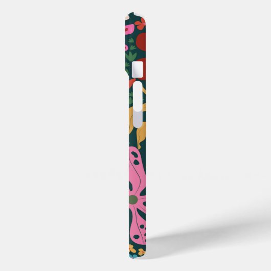 Botanische Boho Series Groen Case-Mate iPhone Case (Achterkant / Links)