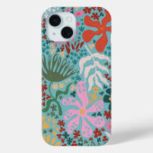 Botanische Boho Series Turquoise Case-Mate iPhone Case (Achterkant)