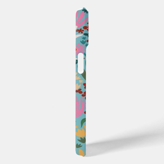 Botanische Boho Series Turquoise Case-Mate iPhone Case (Achterkant / Rechts)