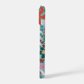 Botanische Boho Series Turquoise iPhone 15 Case (Linkerkant)