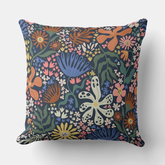 Botanische Boho Sierkussen (Voorkant)