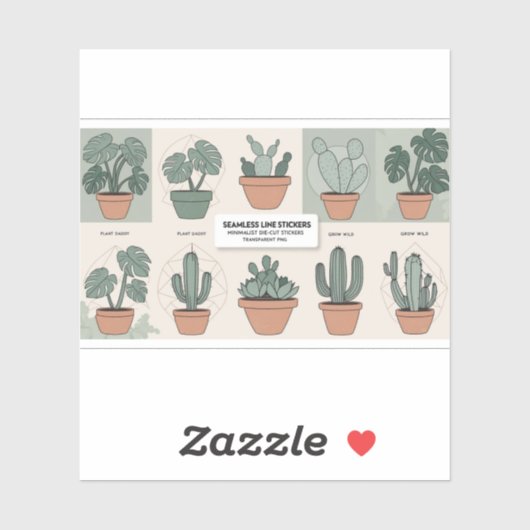 Botanische Boho Sticker set - 12 minimalistische P (Vel)