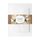 Botanische Boho Waterverf Rustisch Boerderij Houtb Uitnodigingen Wikkel (Voorkant Voorbeeld)