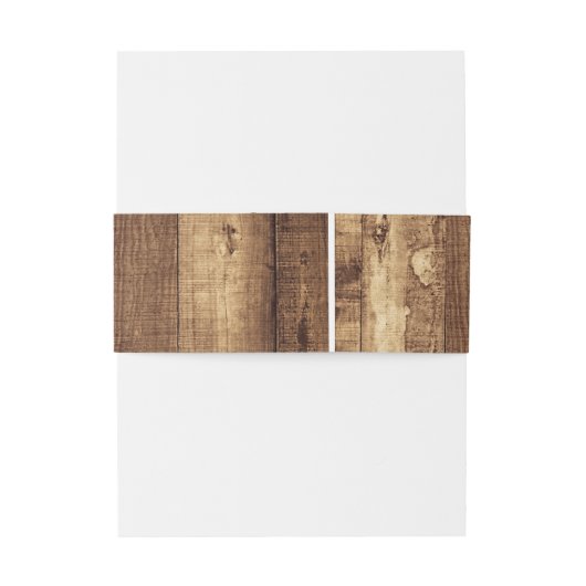 Botanische Boho Waterverf Rustisch Boerderij Houtb Uitnodigingen Wikkel (Achterkant Voorbeeld)