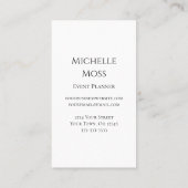 Botanische Boho Whimsical Daisies Visitekaartje (Achterkant)