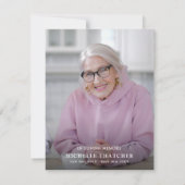 Botanische Boho Wildbloemen Funeral Bedankkaart (Achterkant)