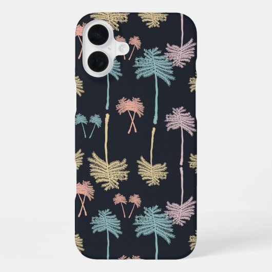 Botanische bomen in Confetti iPhone Hoesje (Achterkant)