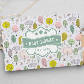 Botanische bomen Natuur Baby shower Gastenboek