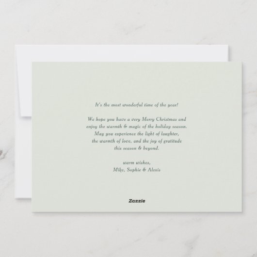 Botanische bonte winterbessen foto kerst feestdagenkaart (Achterkant)