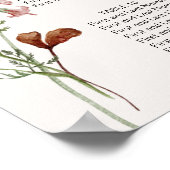  botanische borduurstoelenkaart poster (Hoek)