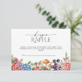 Botanische bosbessen Baby shower luier Raffle Informatiekaartje (Staand voorkant)