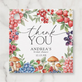 Botanische bosbessen Dank u wel Bedankjes Labels