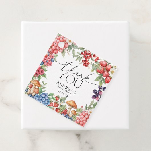 Botanische bosbessen Dank u wel Bedankjes Labels (In situ)