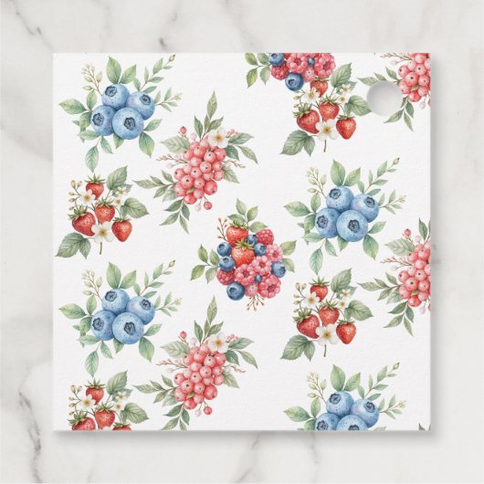 Botanische bosbessen Dank u wel Bedankjes Labels (Achterkant)