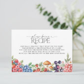 Botanische bosbessen neem een recept mee informatiekaartje (Staand voorkant)