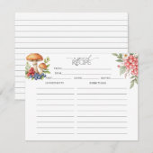 Botanische bosbessen | Recept Kaarten (Voorkant / Achterkant)