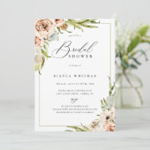 Botanische bosbouillon — Nodal Shower Invitation Kaart (Staand voorkant)