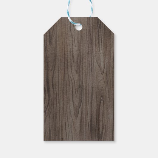 Botanische bosdieren / grillig bos cadeaulabel (Achterkant)