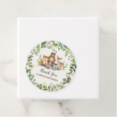 Botanische bosdieren Verjaardagsdouche Bedankjes Labels (In situ)