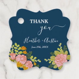 Botanische botanische botanische marineverbindinge bedankjes labels