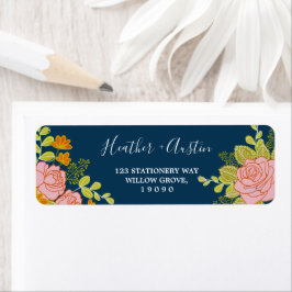 Botanische botanische botanische marineverbindinge etiket
