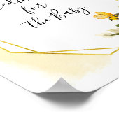 Botanische botanische voorspellingen voor baby Pos Poster (Hoek)