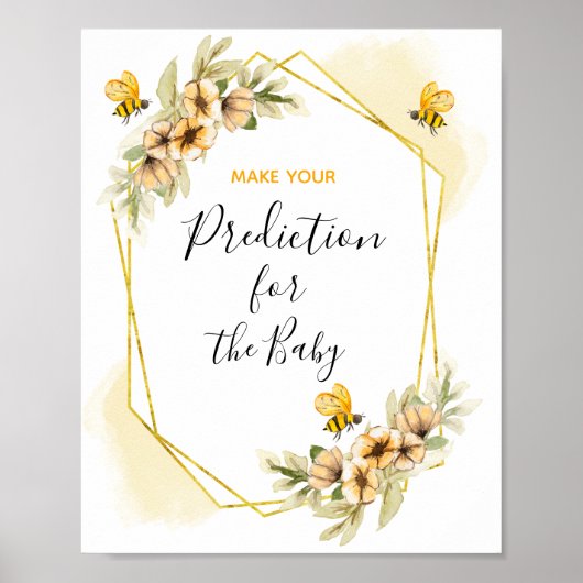 Botanische botanische voorspellingen voor baby Pos Poster (Voorkant)