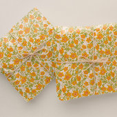 Botanische  boterbloem cadeaupapier