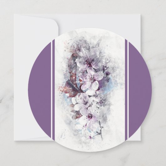 Botanische Bouquet Bridal Shower Kaart (Achterkant)