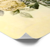  botanische Bouquet van gemengde bloemen Poster (Hoek)