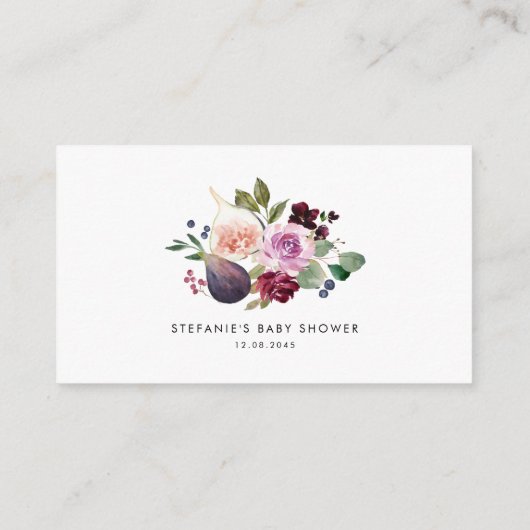 Botanische Bourgogne Bloemen en Vijgen Luier Raffl Informatiekaartje (Achterkant)