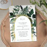 Botanische bouwkundige moderne tuinbruiloft-uitnod kaart<br><div class="desc">Modern Greenery Botanical Garden Wedding Invites. Deze elegante uitnodiging voor een bruiloft is een perfecte keuze voor een tuin- of zomerbruiloft. Kenmerken geschilderde botanische bladeren van de waterverf met moderne, geankerde lijsten en initiaal van de bruid en de bruidegom. Maak van deze Garden bruiloft een stijlvolle en unieke uitnodiging die...</div>