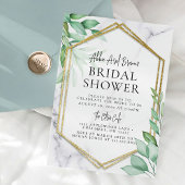 Botanische Bridal Shower Invitation Kaart