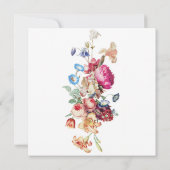  botanische bridale douche-uitnodiging kaart (Achterkant)