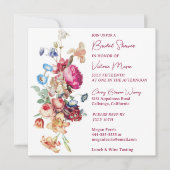  botanische bridale douche-uitnodiging kaart (Voorkant)