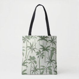 Botanische Bries: Hand-Geïllustreerde Palm Salie Tote Bag
