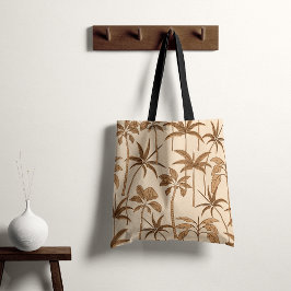 Botanische Bries: Hand-Geïllustreerde Palm Warme T Tote Bag