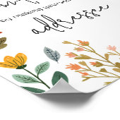 Botanische Bright Wildflower Envelope Station Poster (Hoek)